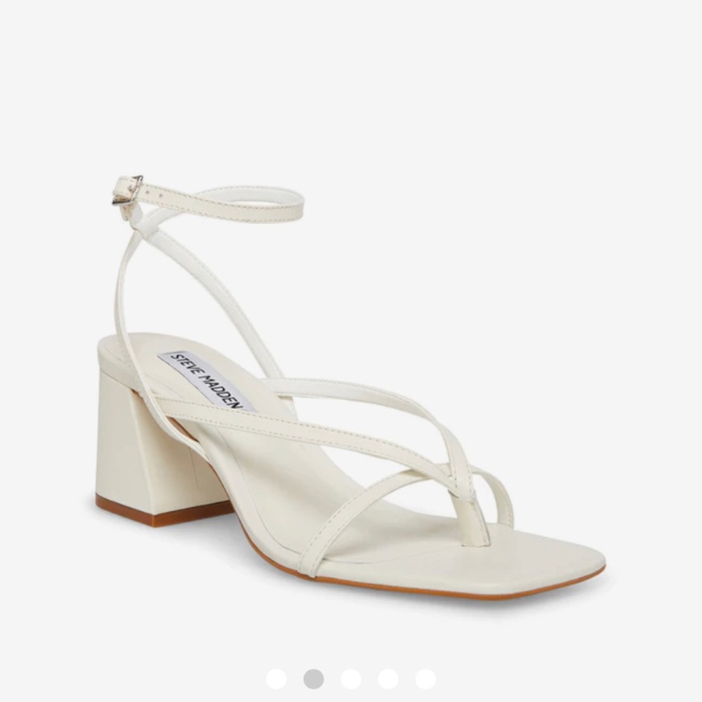 Steve Madden ALAINA BONE LEATHE heels